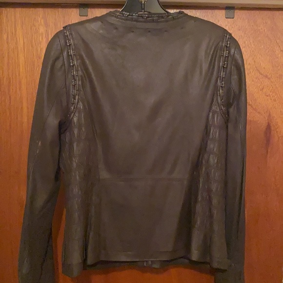 AUTHENTIC ELIE TAHARI 100% GENUINE LEATHER JACKET - Picture 2 of 12